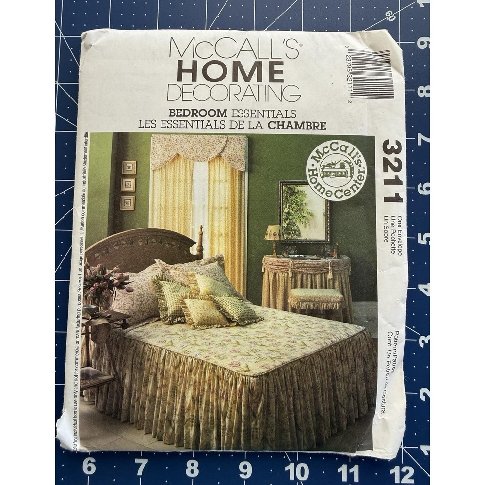 McCALL'S Home Decorating Bedroom Essentials Patternβ 3211 Uncut FF